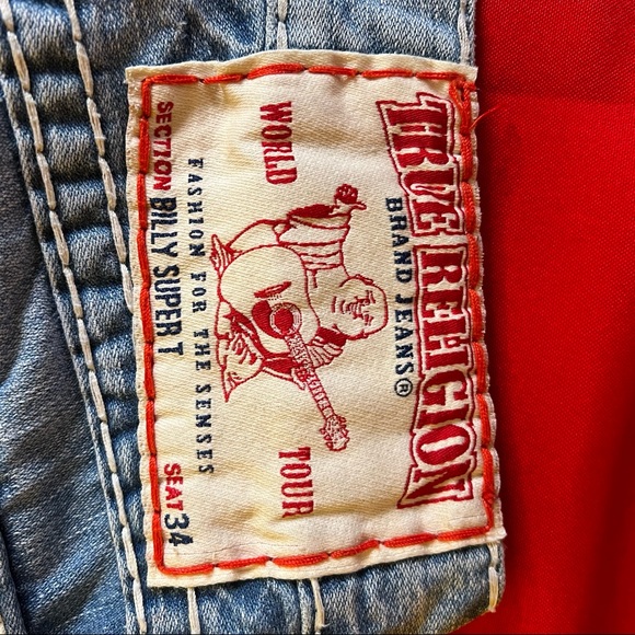 True religion Billy super T size 29 seat 34 Jeans! Super soft worn in style - Picture 11 of 11